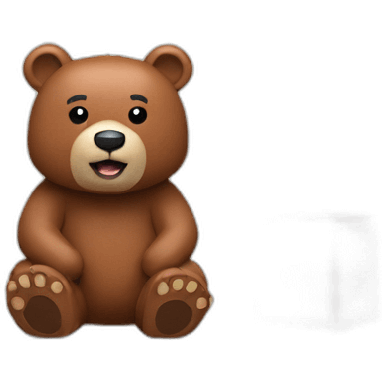 bear building blocks emoji