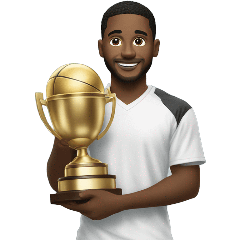 Jalen Milroe holding trophy emoji