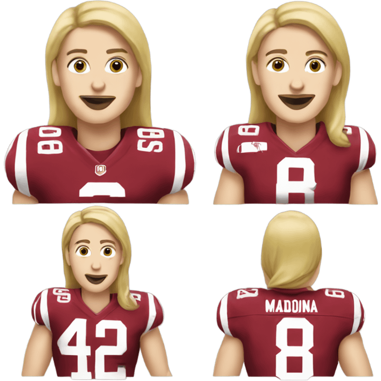 Madonna as an Alabama football fan emoji