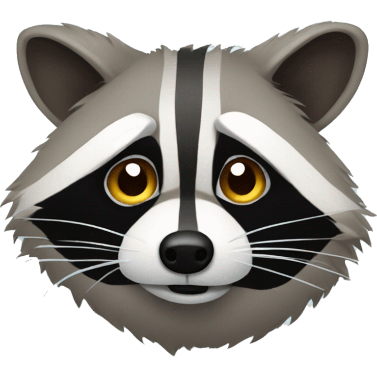 Raccoon disappointedly shaking his head  emoji