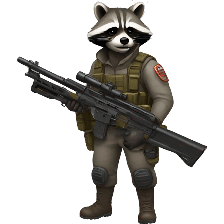 Raccon gunner emoji