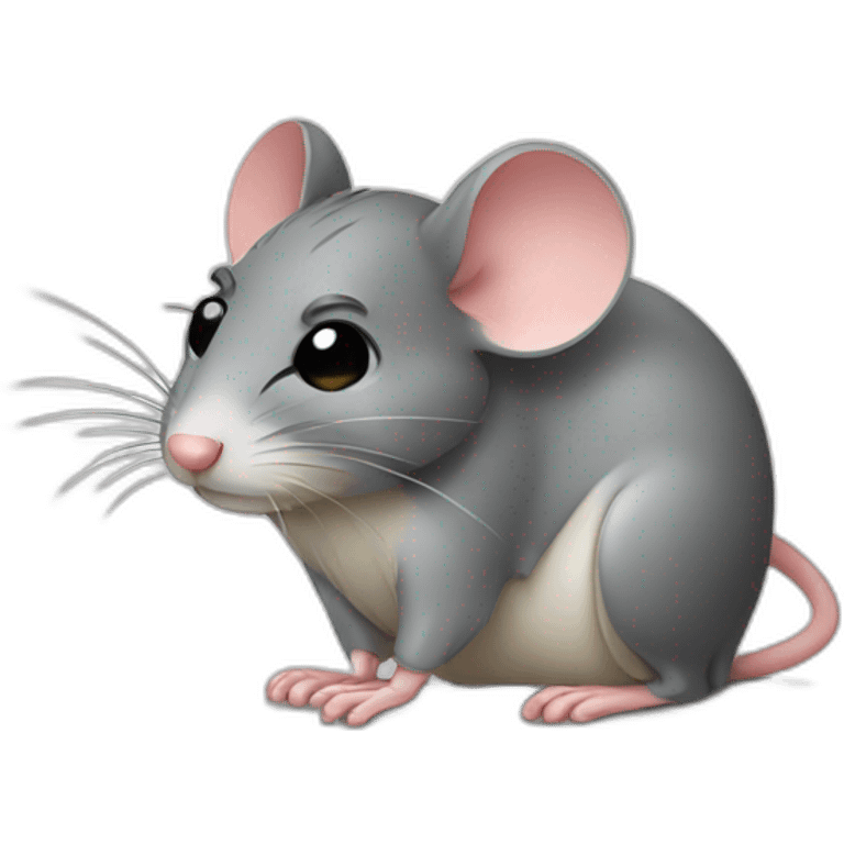 a sad mouse emoji