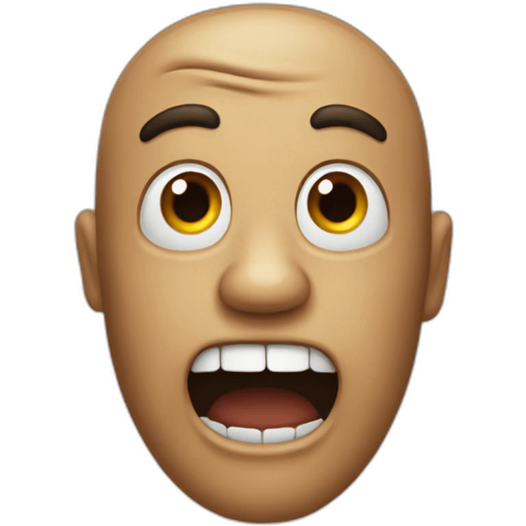 Emoji terrifié emoji