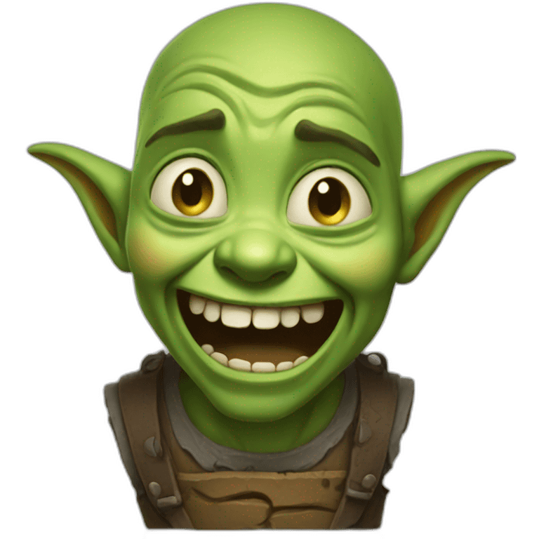 happy crying goblin emoji