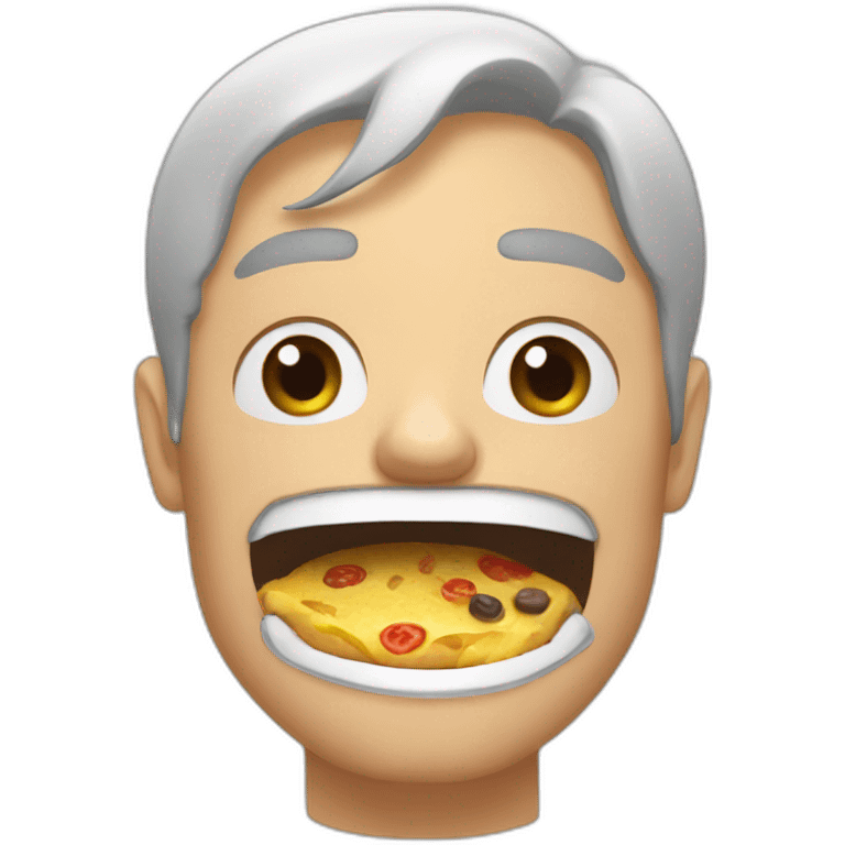 man feeling hungry emoji