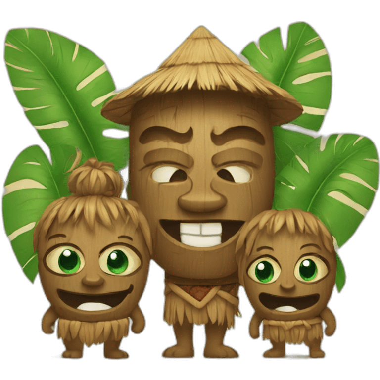 Tiki family emoji