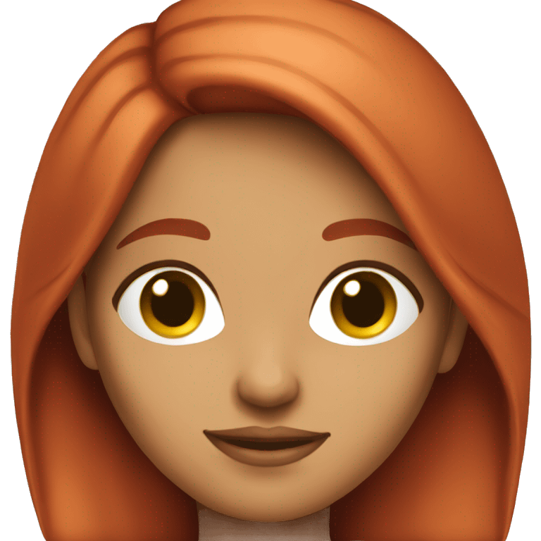 Pretty hispanic red haired girl  emoji