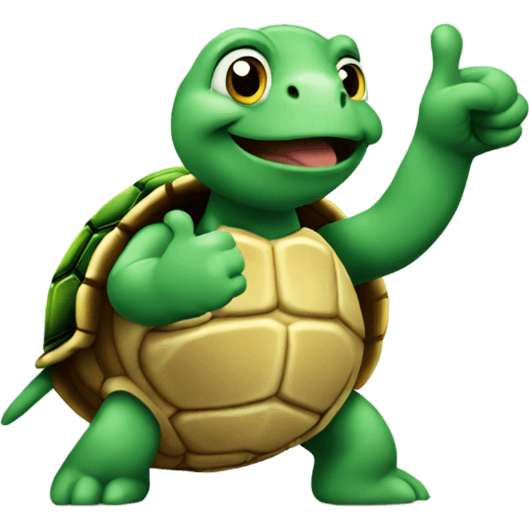 Turtle with a thumbs up  emoji