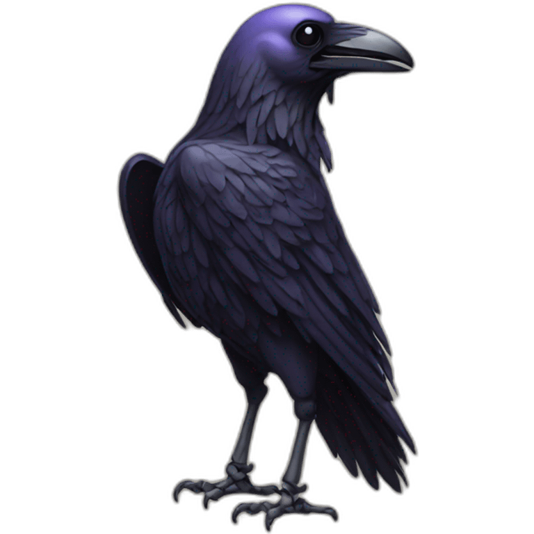 Raven's-skeleton emoji