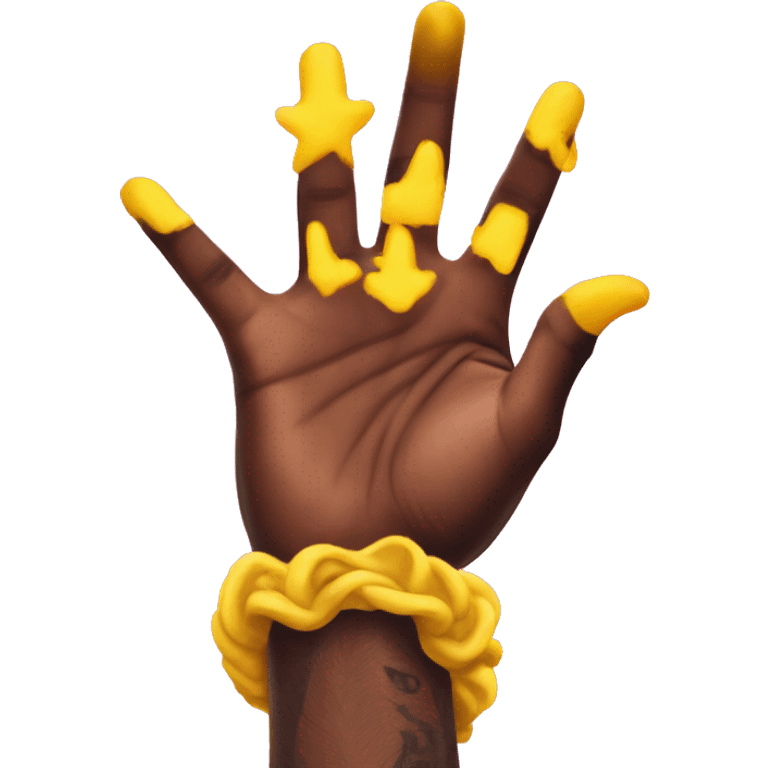 Playboi carti hand sign yellow hand  emoji