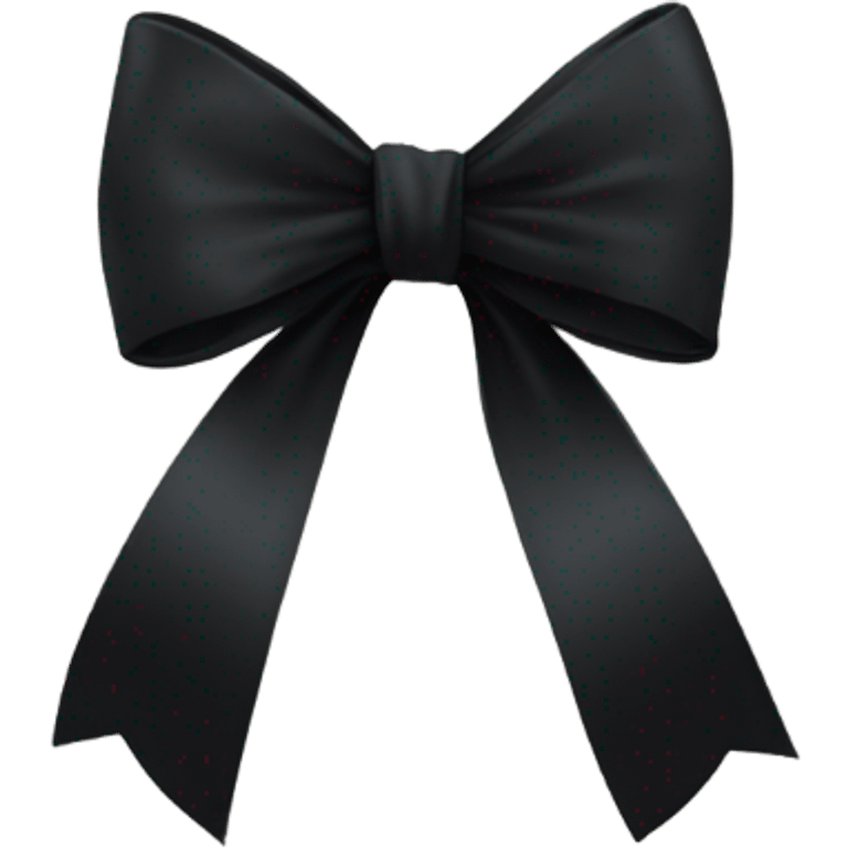 Black bow emoji