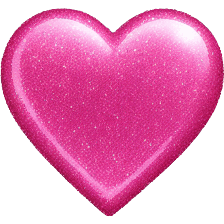 Pink glitter heart emoji