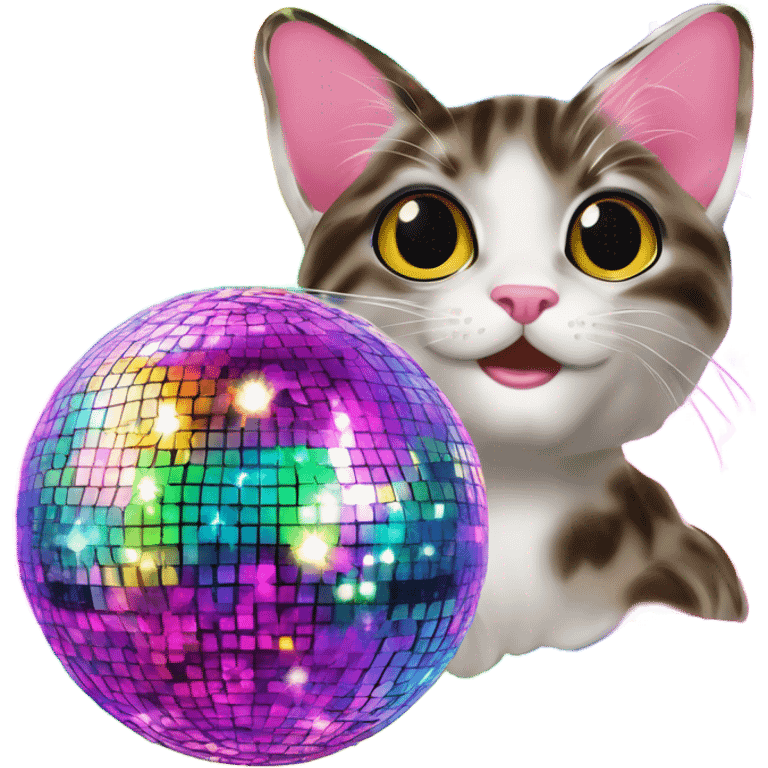 Lisa Frank disco ball ￼￼ emoji