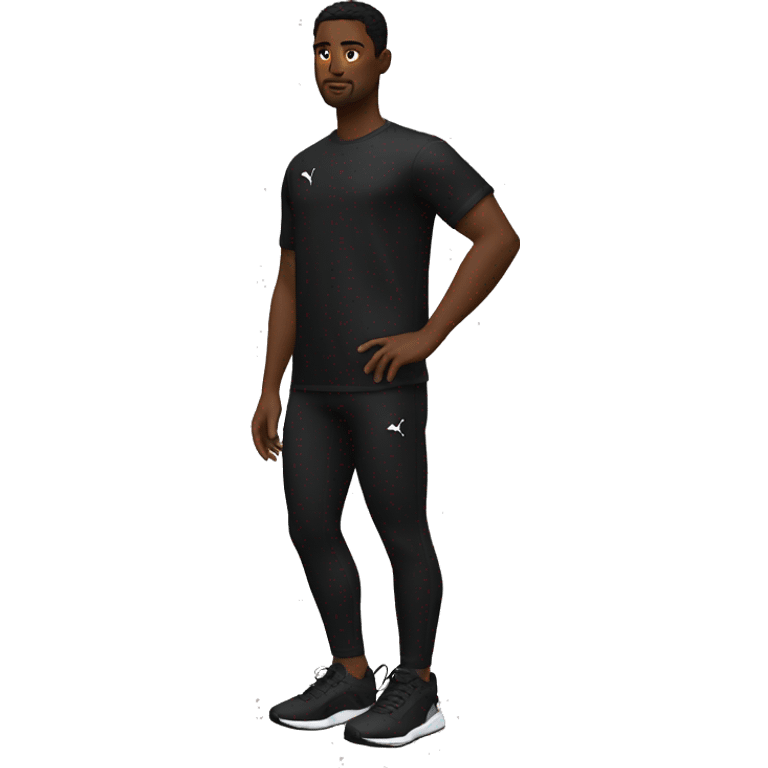 all black puma running shoes black black black emoji