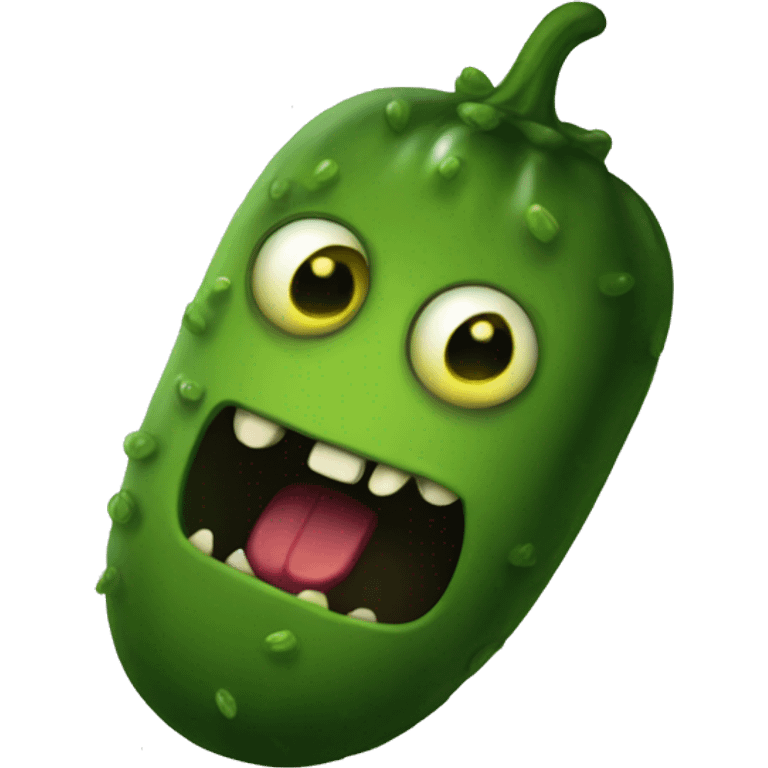 Scary pickle but pretty emoji