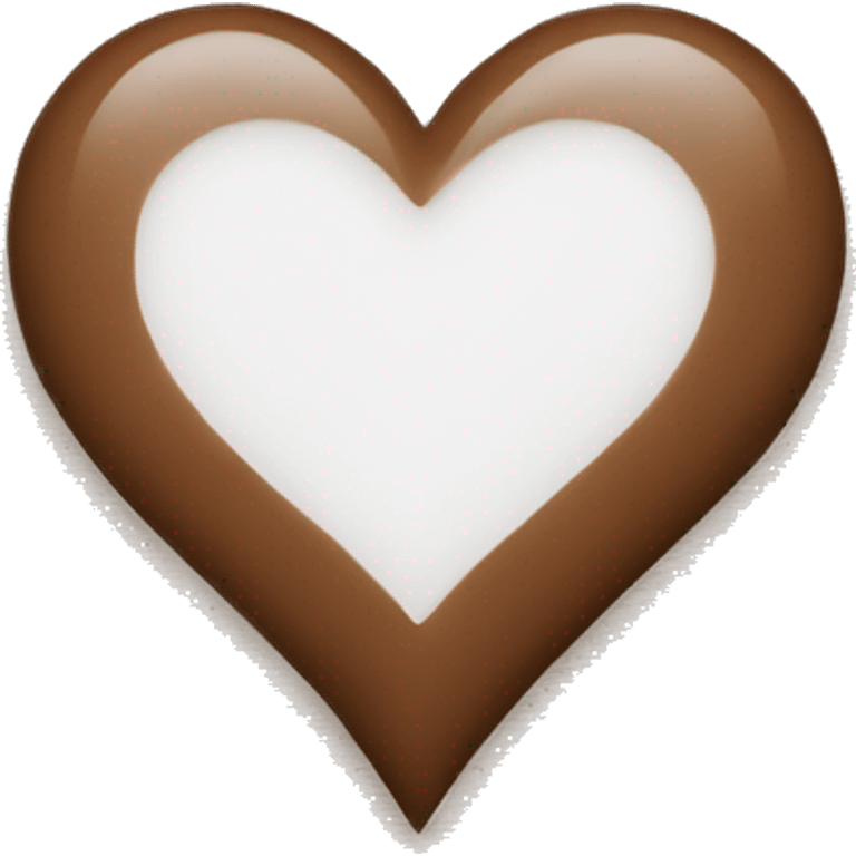 Brown heart emoji