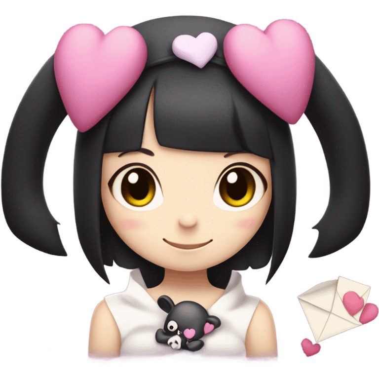 Kuromi in love  emoji