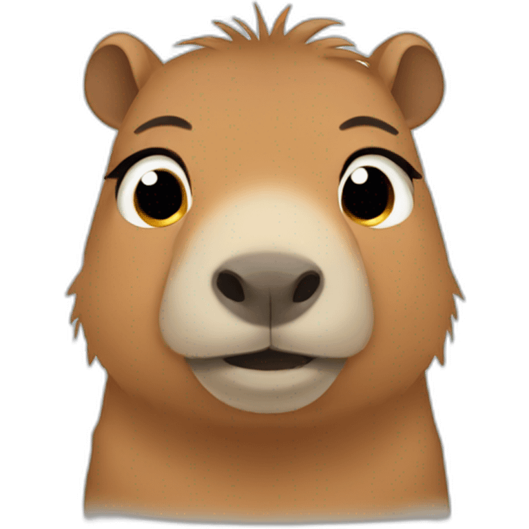 Crying capybara emoji