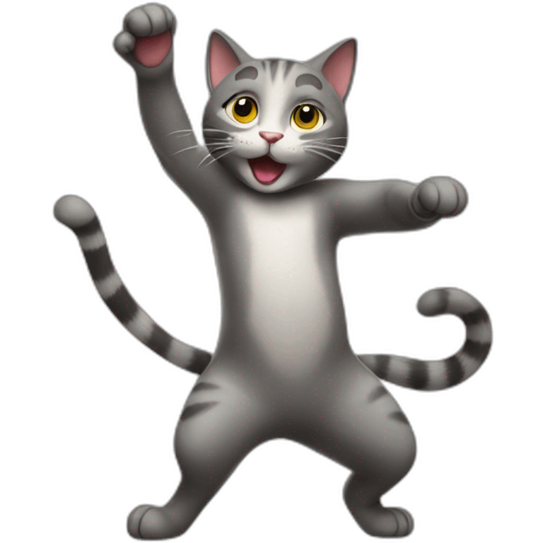 Cat dancing emoji