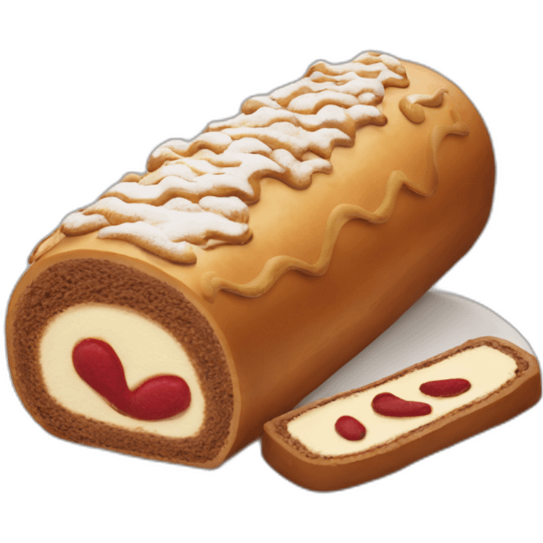 Une bûche de Noël  emoji