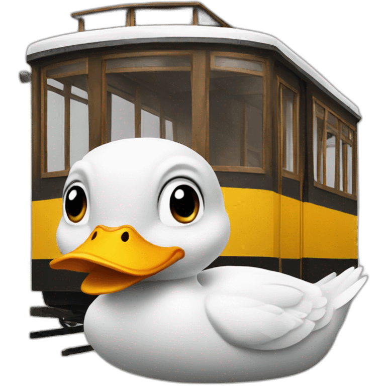 Duck tram emoji