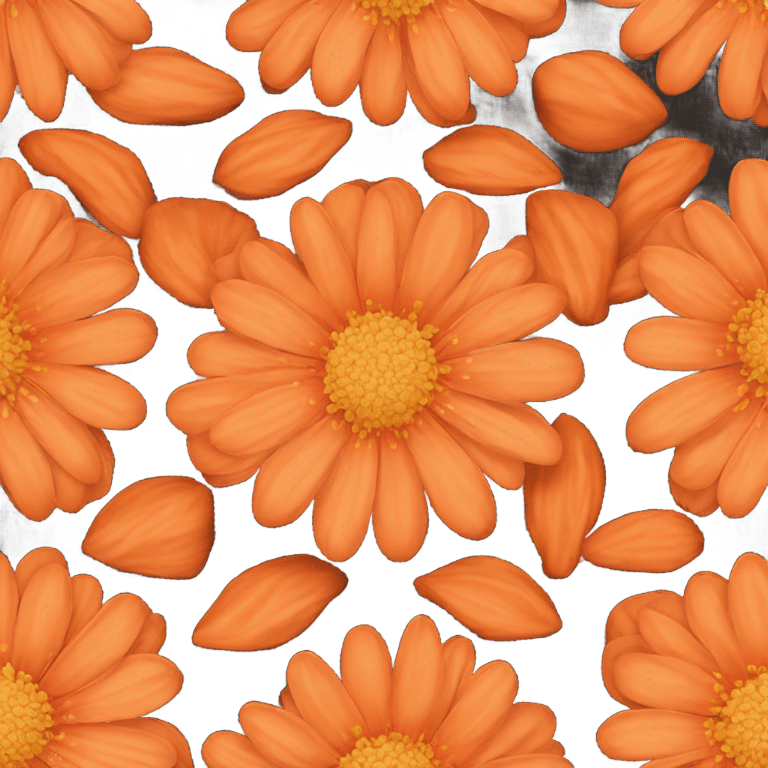 Orange flower emoji