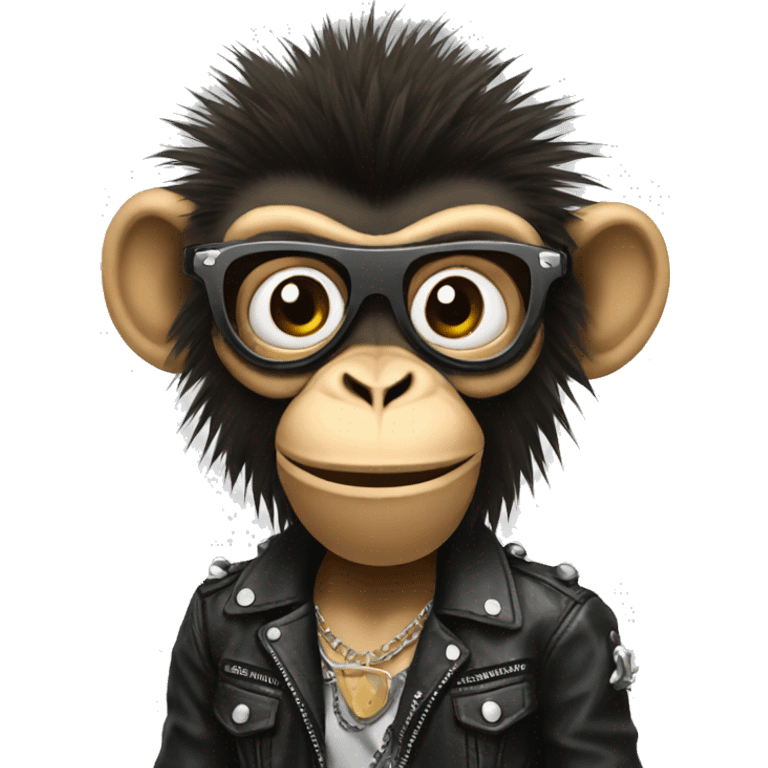 Punk monkey  emoji