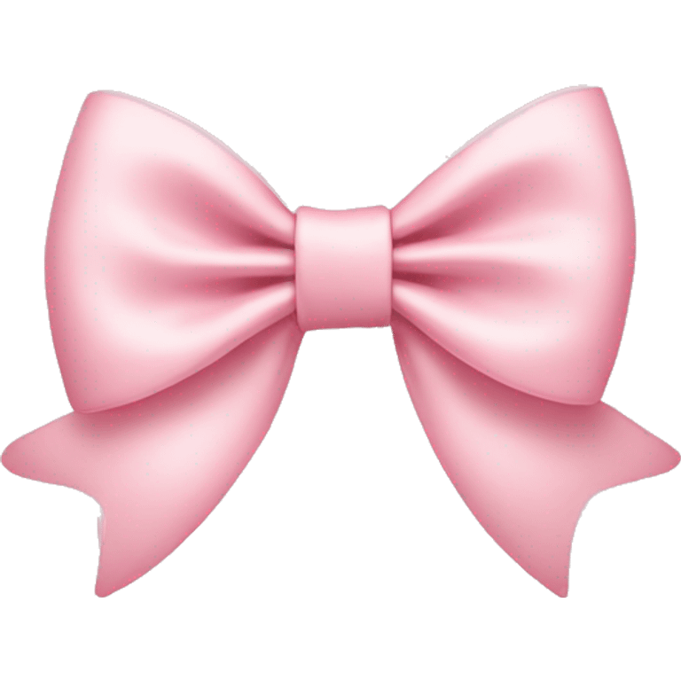 light pink bow on light pink bow emoji