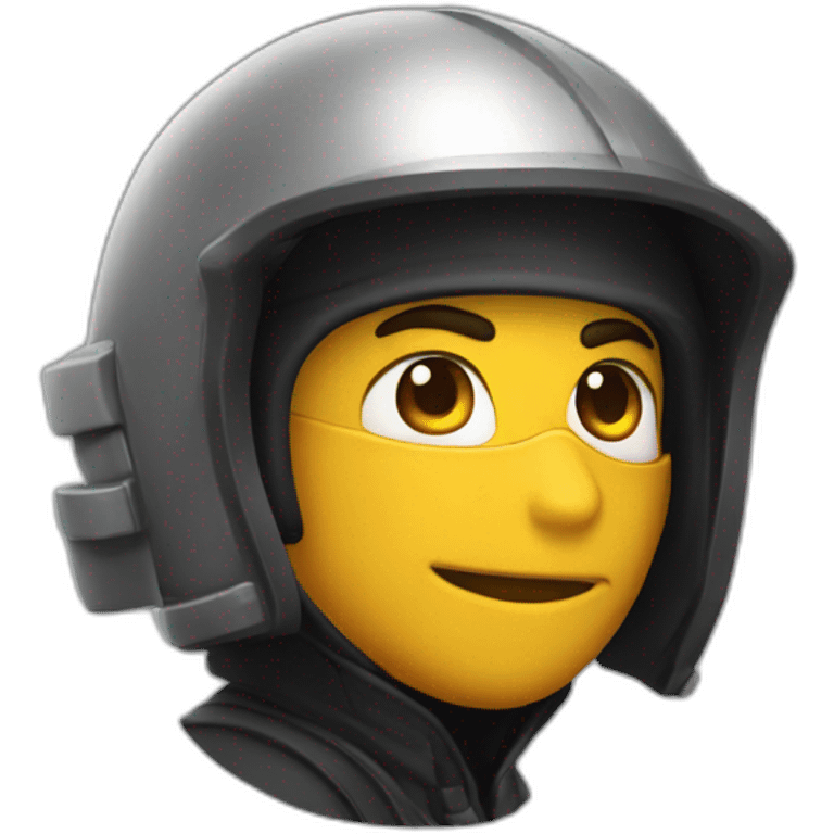 ninja con casco de bombero emoji