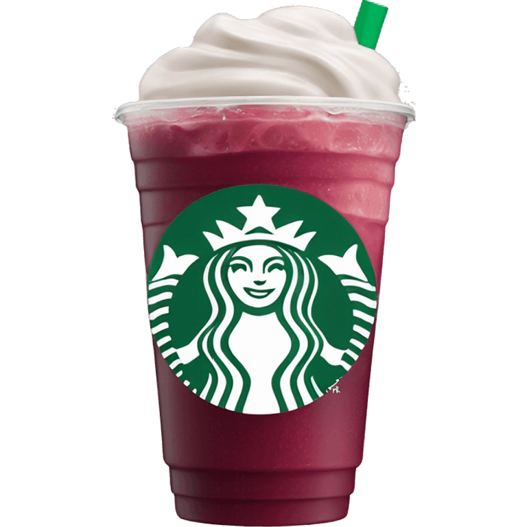 starbucks strawberry açaí refresher  emoji