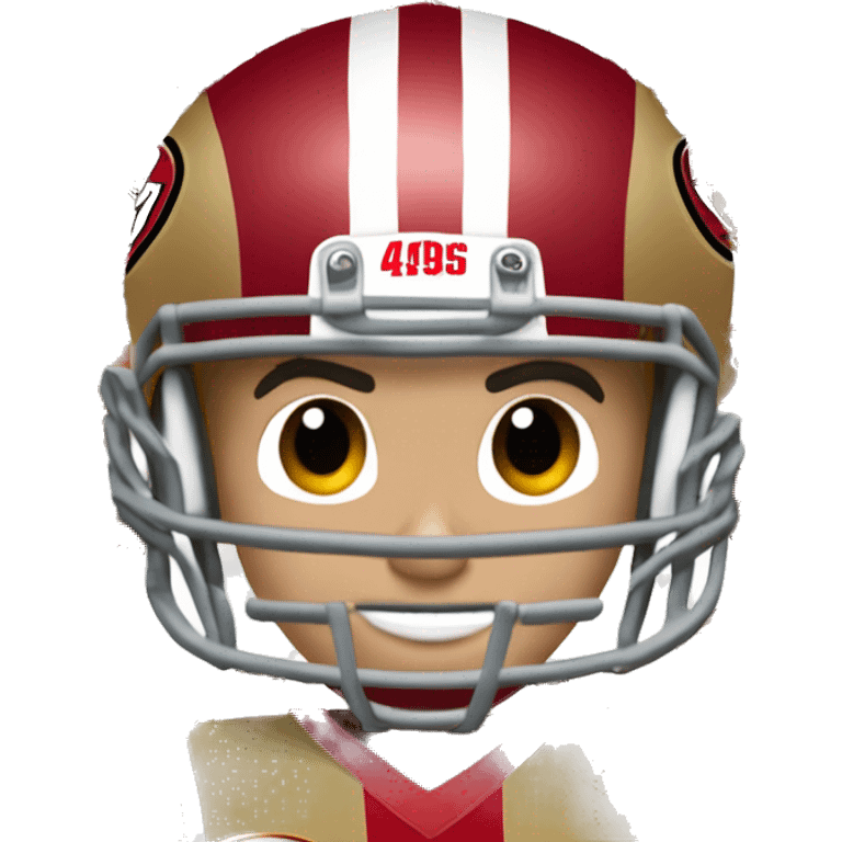 San Francisco 49ers tight end #85 George Kittle with helmet on emoji