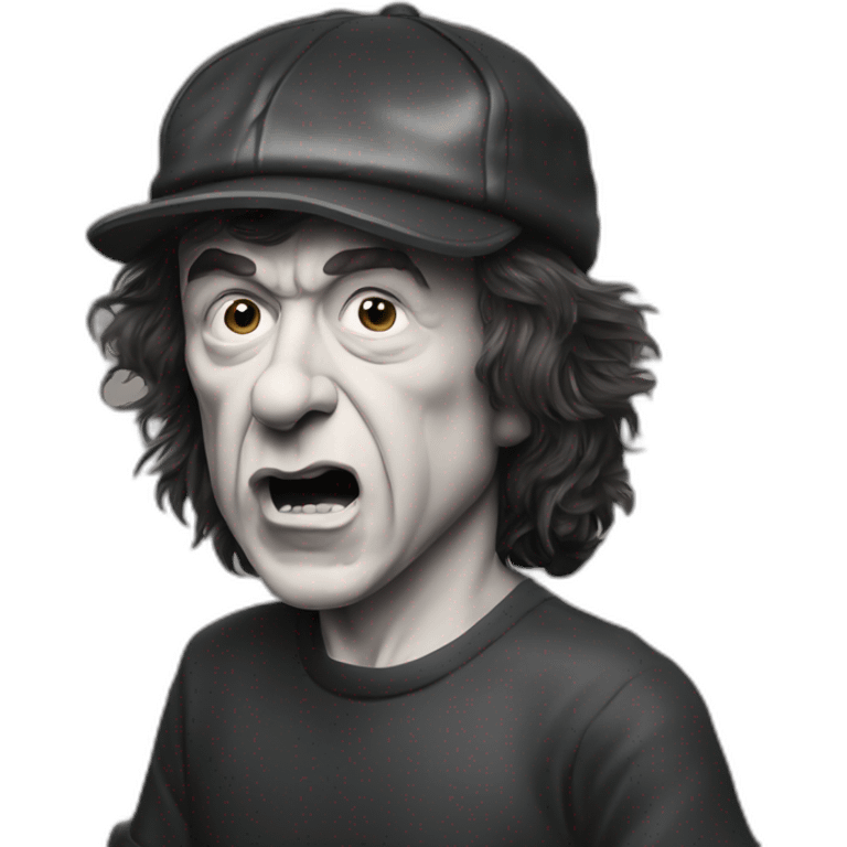 Acdc Angus Young tabacco emoji