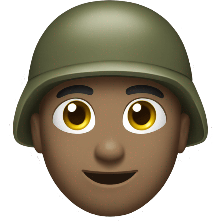 Salute army white emoji