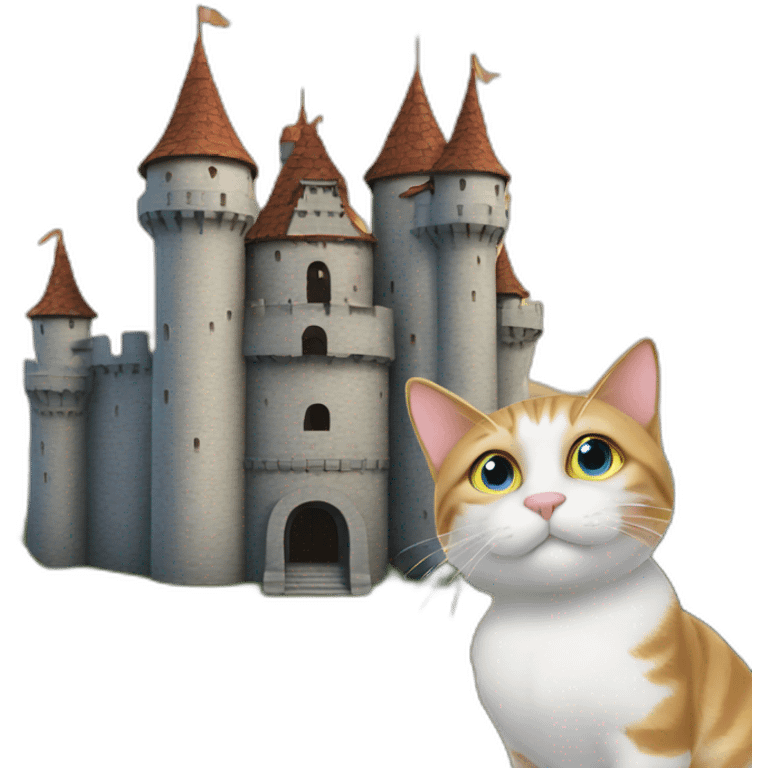 cat shaped castle emoji