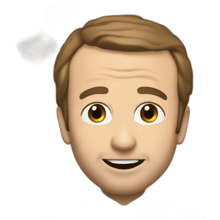 Macron qui mange des pâtes emoji