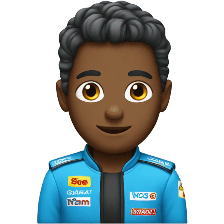 Blue race car  emoji