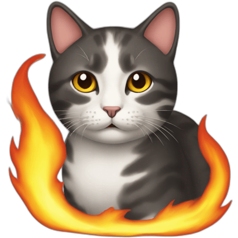 cat-fire emoji