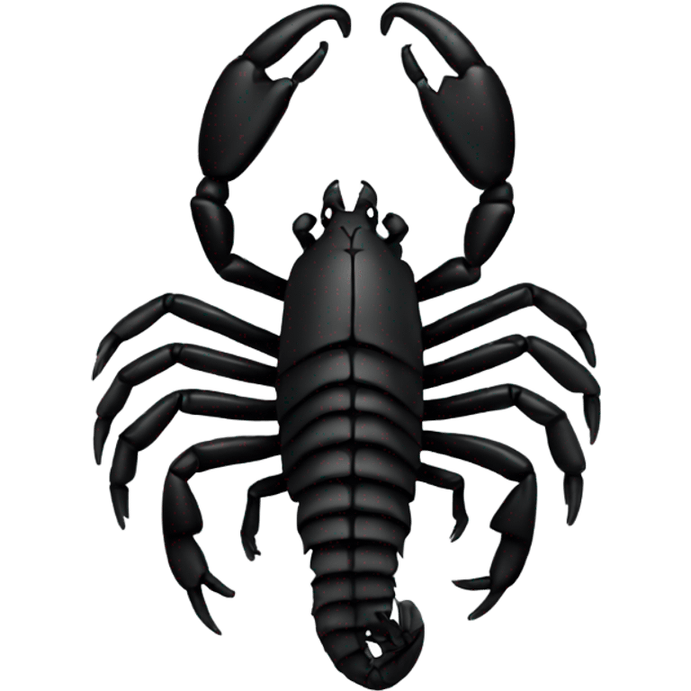 Black Scorpion with Scorpio symbol  emoji