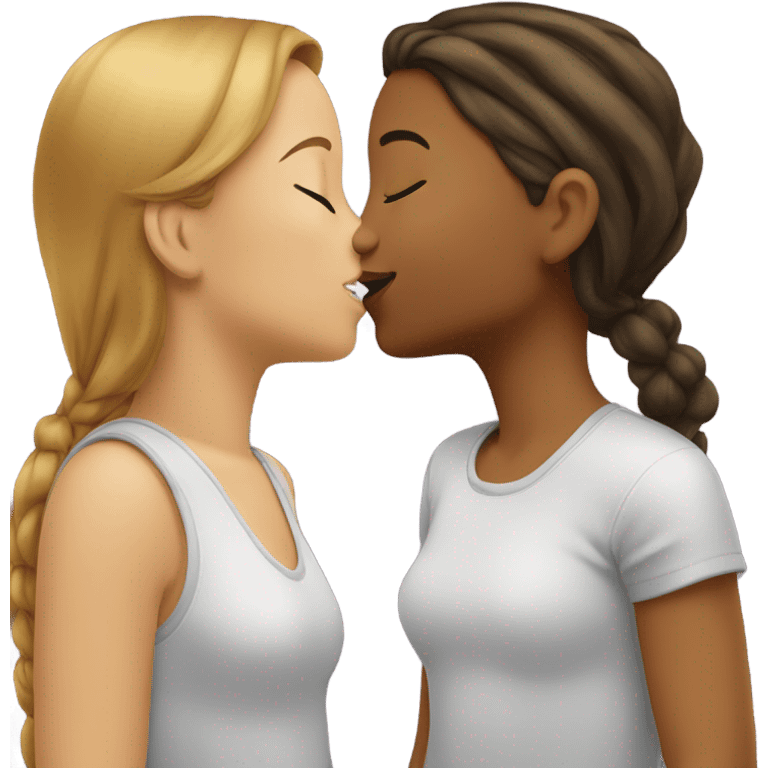 Girl kissing girl emoji