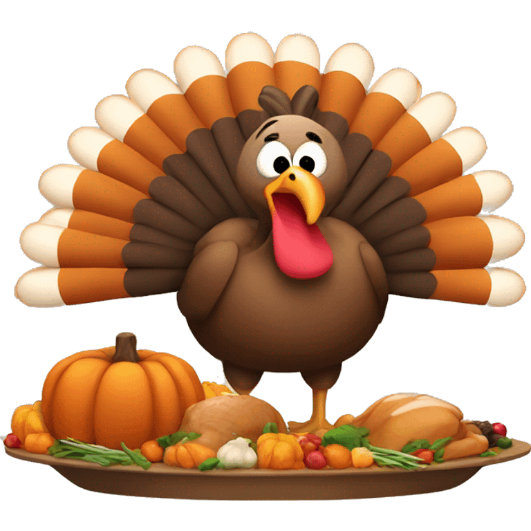 Thanksgiving turkey emoji