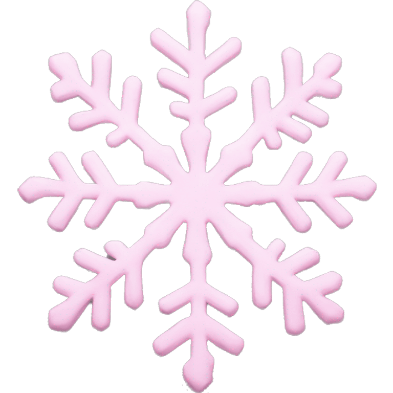 pastel pink snowflake  emoji