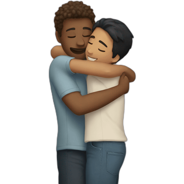 Friends hugging emoji emoji