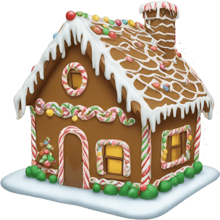 gingerbread house emoji