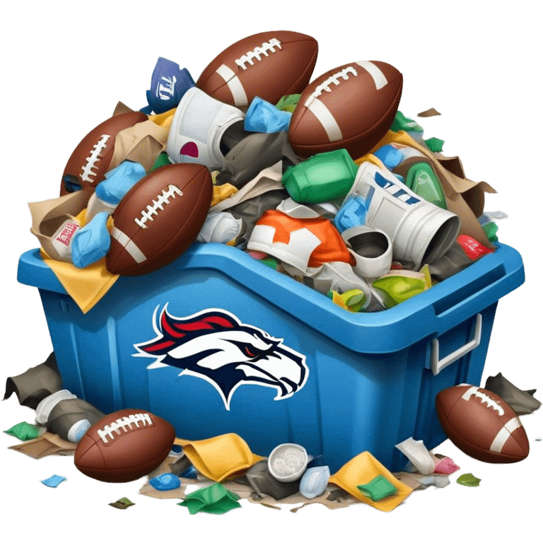 Filthy garbage with NFL football  emoji