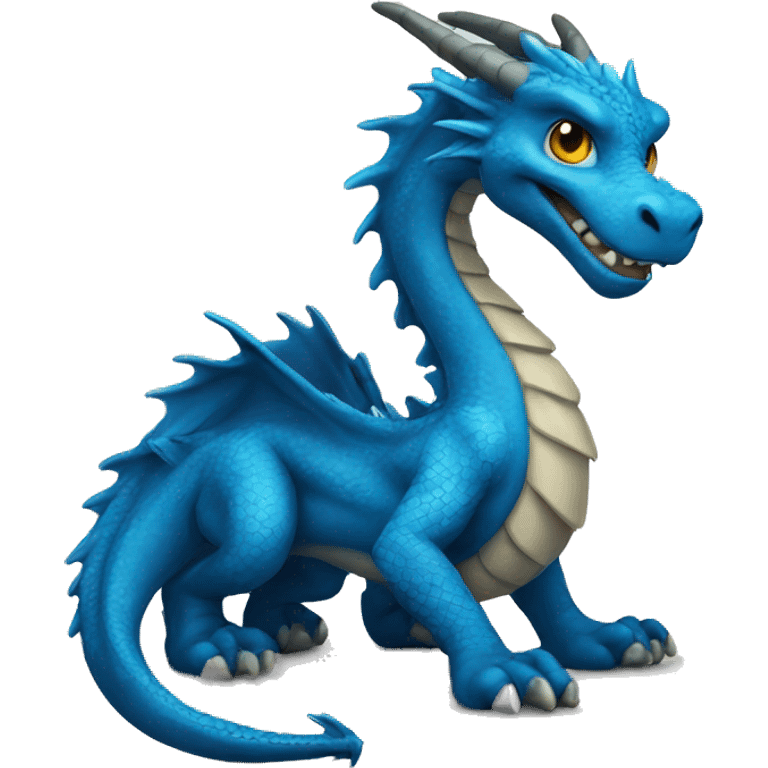 Blue dragon emoji