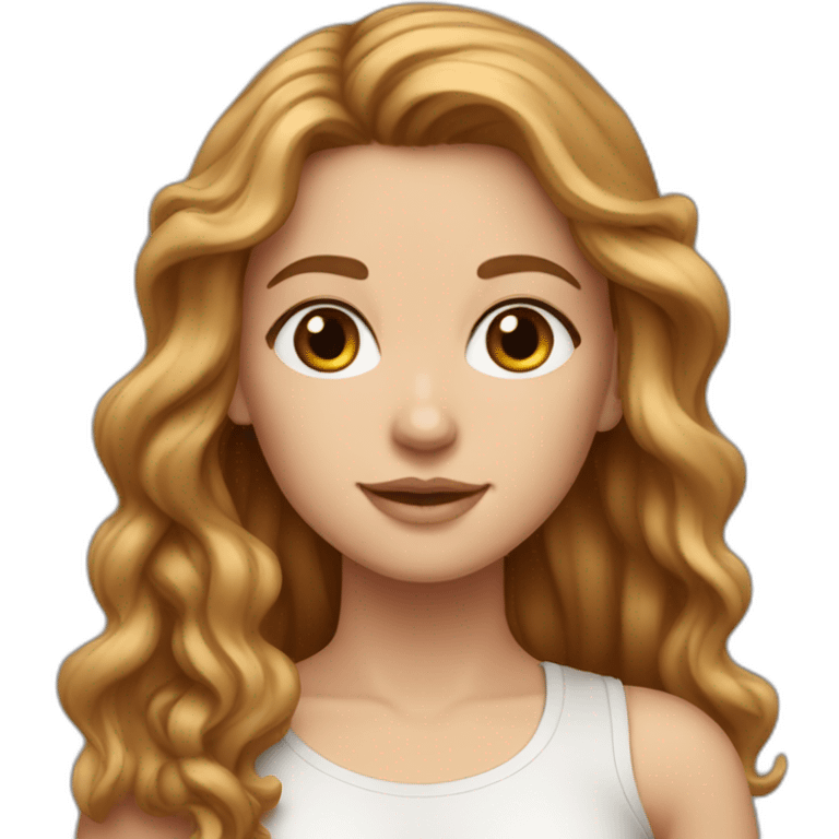 white-girl-with-long-wavy-brown-hair-wearing-crop-top emoji