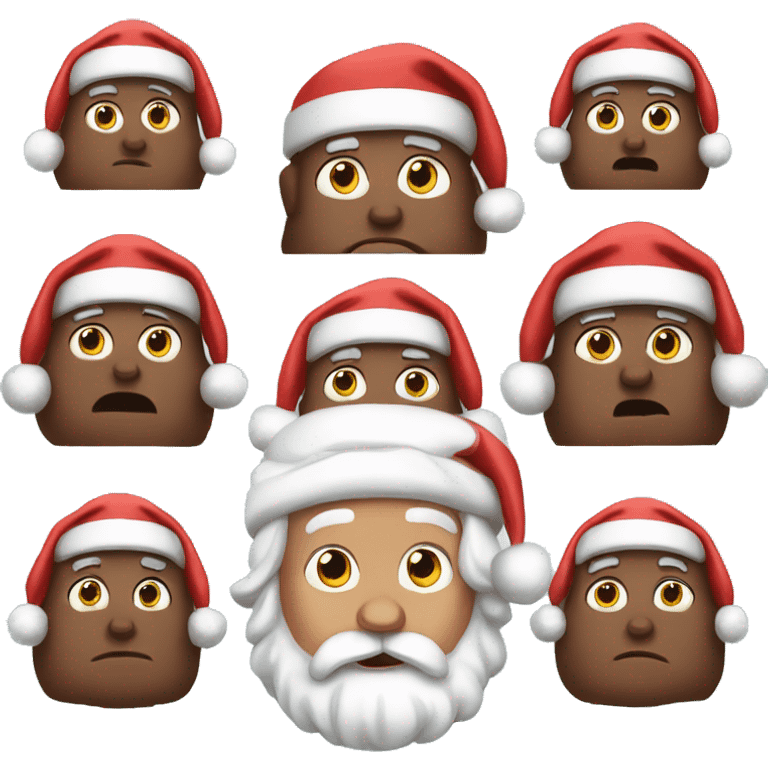 Bulky Santa  emoji