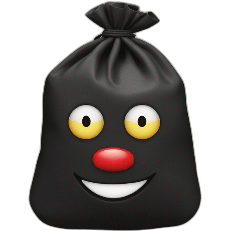 Gollywog ball bag emoji