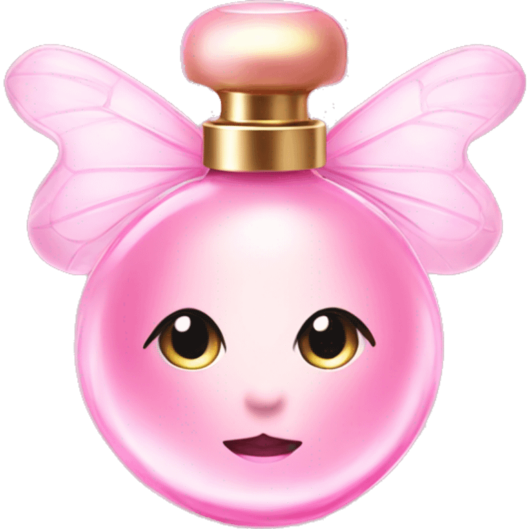 Fairy light pink perfume in bow emoji