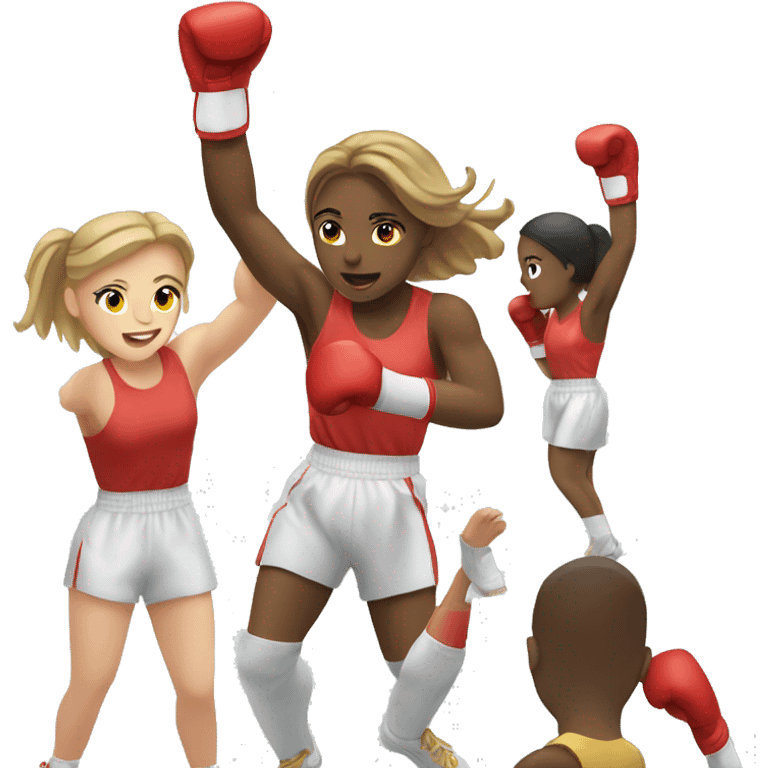 summer olympics light girl boxing emoji